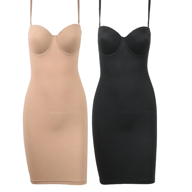 Full-Length Shapewear Slip Dress